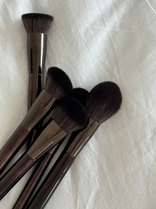OK Beauty Кисть для растушёвки теней Е05 из кукурузного волокна, коричневый, фото 7