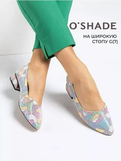 Туфли женские на низком каблуке O`SHADE 201780814 купить за 3 171 ₽ в интернет-магазине Wildberries