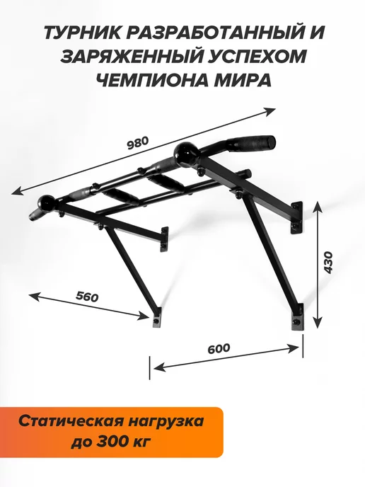 Absolute Champion Турник настенный для спорта тренажер спортивный инвентарь, вариант, фото 4