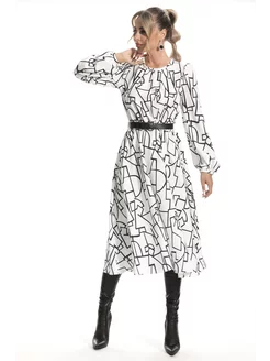 Платье повседневное с геометрическим рисунком Golden Valley 201845501 купить за 2 136 ₽ в интернет‑магазине Wildberries