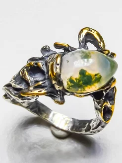 Серебряное кольцо с пейзажным агатом NARIMAN JEWELLERY 201877958 купить за 2 197 ₽ в интернет‑магазине Wildberries