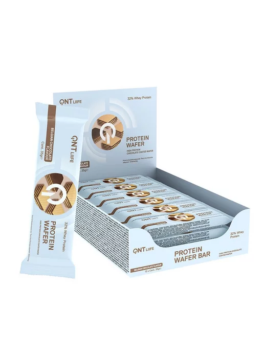 QNT Вафли PROTEIN WAFER BAR (шоколад) 12 шт