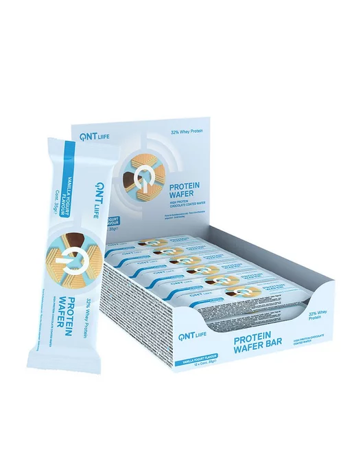 QNT Вафли PROTEIN WAFER BAR (йогурт) 12 шт