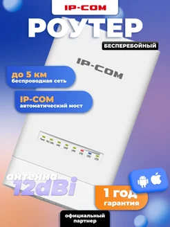 Точка доступа CPE6S 5GHz Outdoor CPE, до 5 км IP-COM 201967037 купить за 4 121 ₽ в интернет-магазине Wildberries