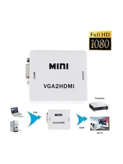 Переходник VGA на HDMI с аудио конвертер Litex Group 202115678 купить за 369 ₽ в интернет-магазине Wildberries