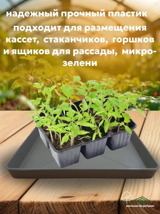 Урожай Поддон 10шт. в комплекте, универсальный 26х26х3см, 10 шт, фото 2