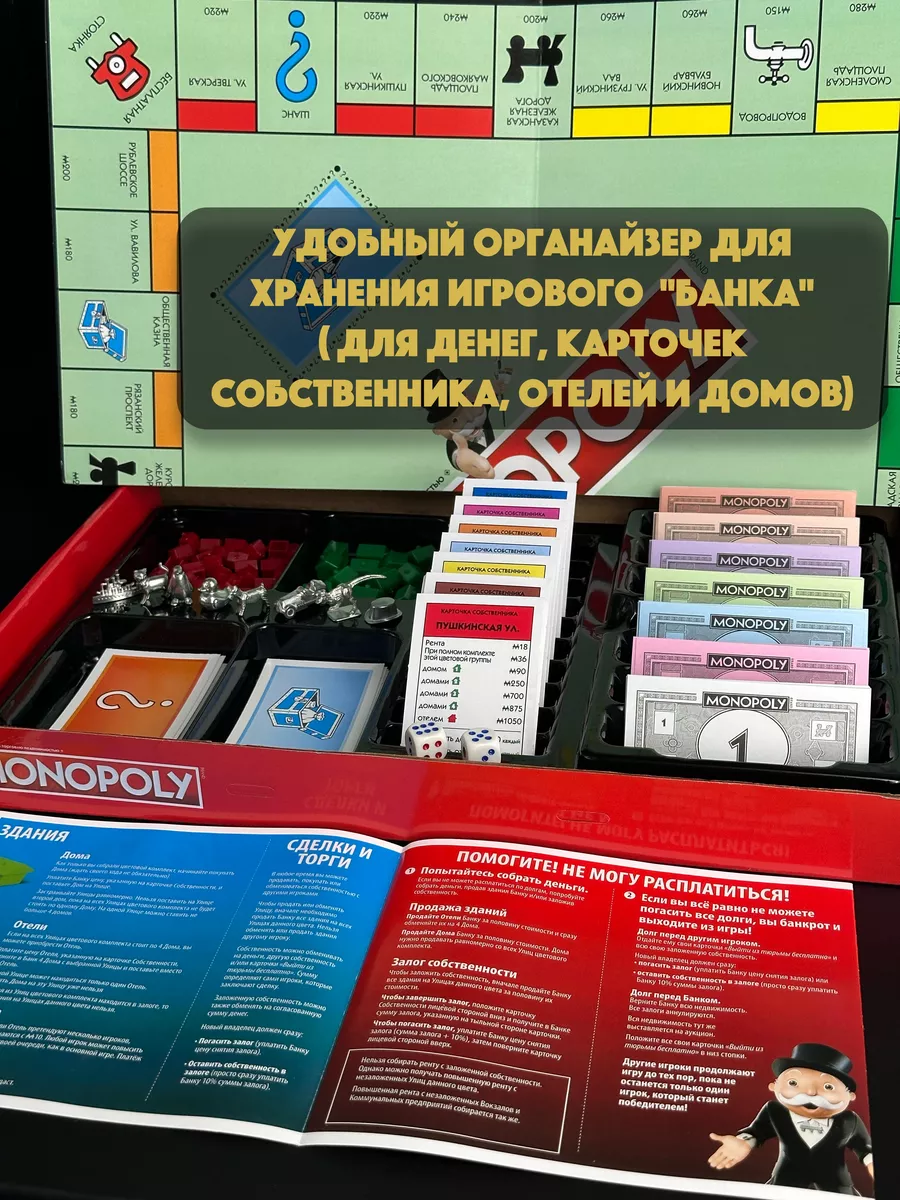 Игра настольная Монополия Классика MONOPOLY 202132055 купить за 1 459 ₽ в  интернет-магазине Wildberries