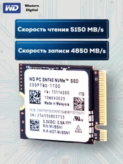 1 ТБ SSD Western Didgital SN740 M.2 2230 NVMe для Steam Deck