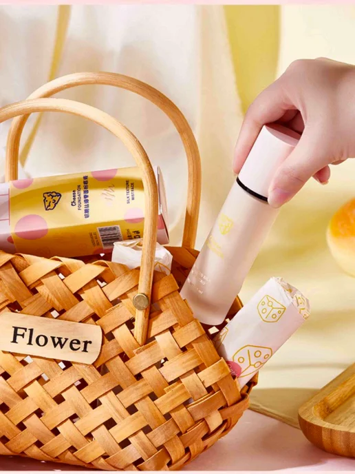 SissyBeauty Тональный крем для лица матовый тон 01 сыр LUX AURA, бежевый, фото 7