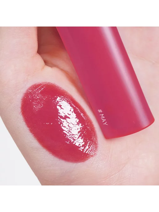 HOLIKA HOLIKA Блеск-тинт для губ HeartCrushGlowTintAir, 13 May, красный, фото 2