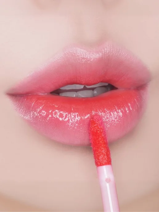 HOLIKA HOLIKA Блеск-тинт для губ HeartCrushGlowTintAir, 04 Bubbly, розовый, фото 3