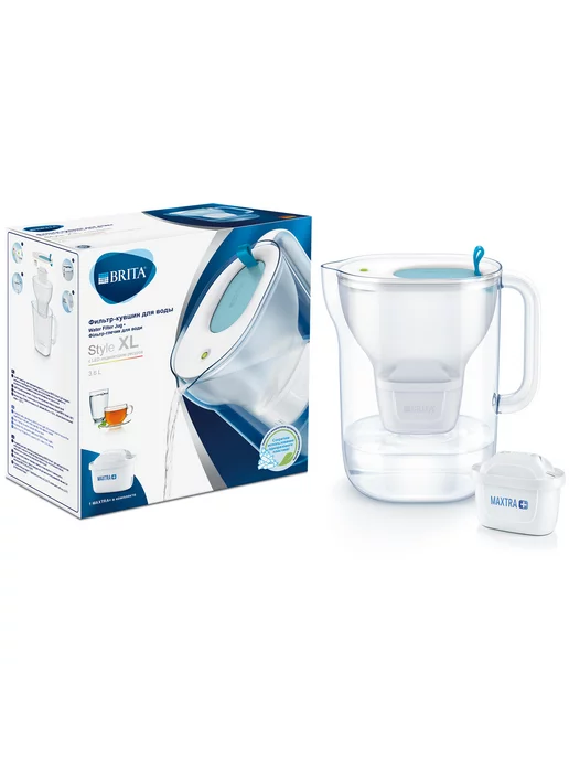 Brita Фильтр для воды кувшин Style 2,4 л, картридж Maxtra, 3,5 л, фото 2