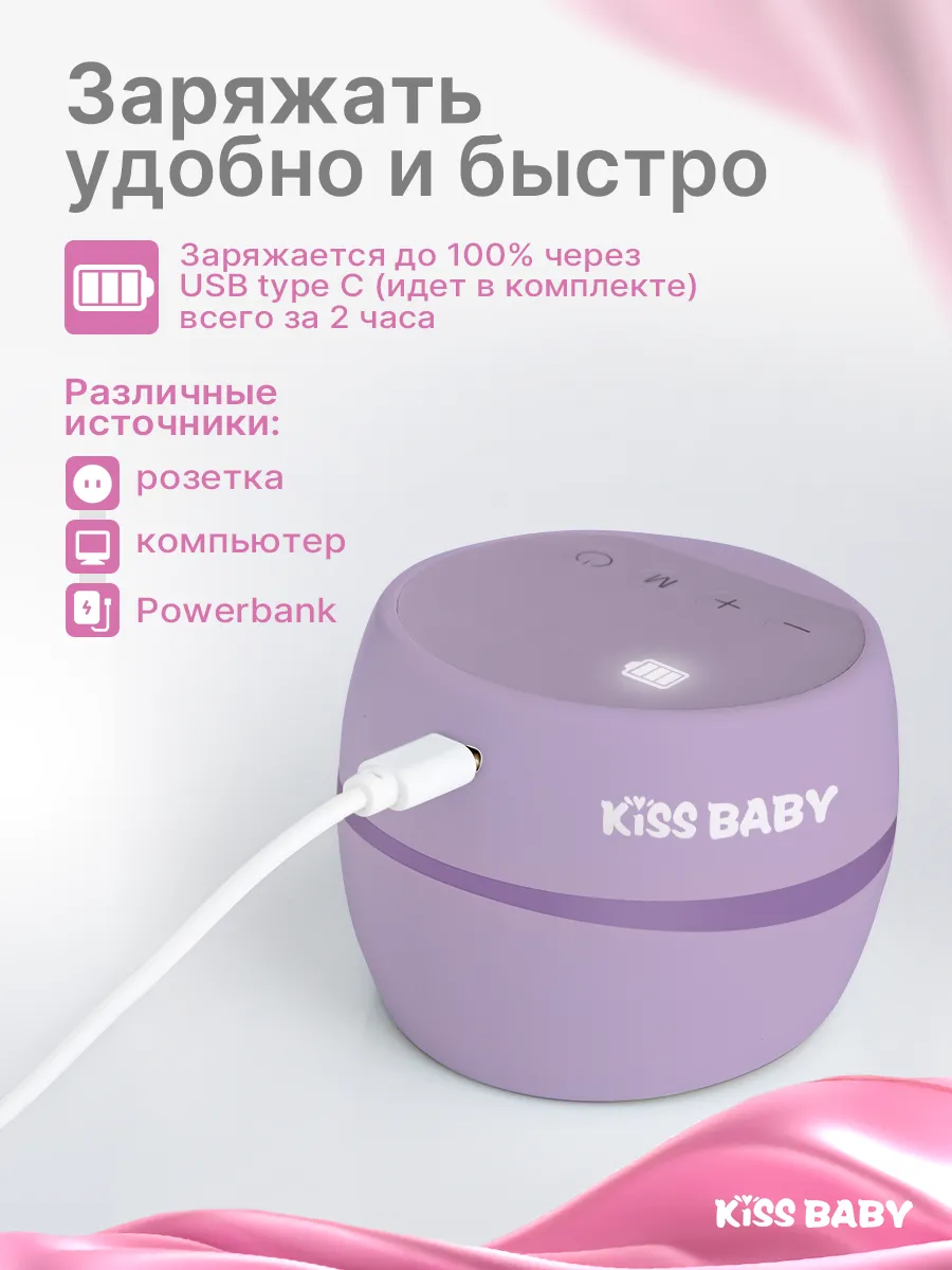 Молокоотсос электрический беспроводной Kiss Baby 202242026 купить за 1 260  ₽ в интернет-магазине Wildberries