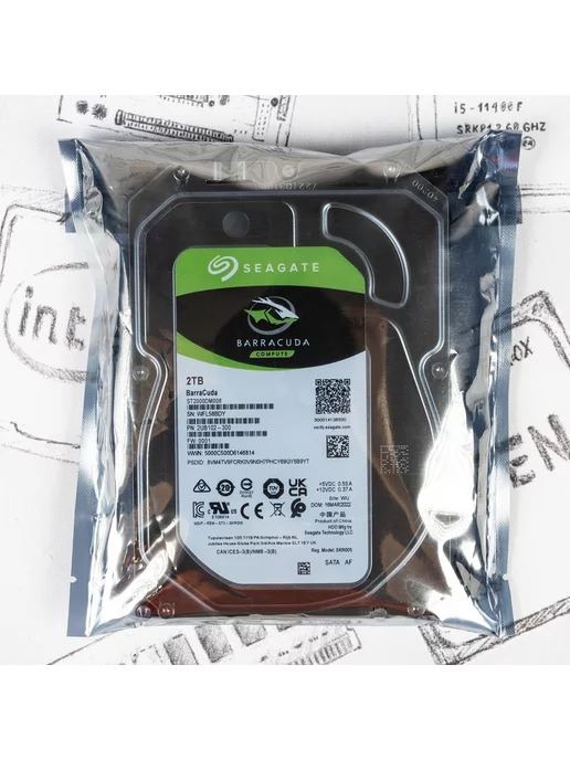 seagate 3.5" жесткий диск 2Tb ST2000DM008, 2 ТБ