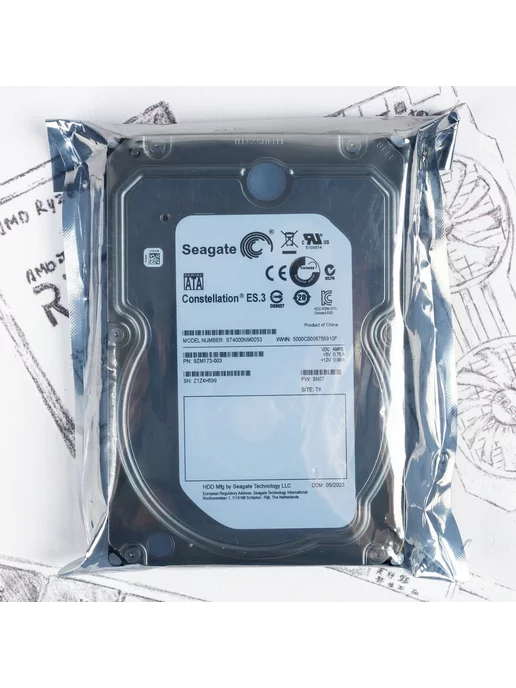 seagate 3.5" жесткий диск 4Tb ST4000NM0053, 4 ТБ