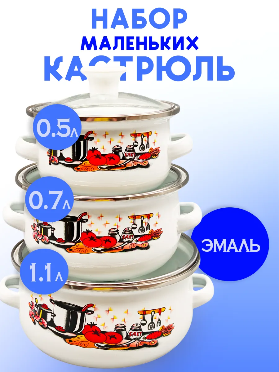 Набор маленьких кастрюль