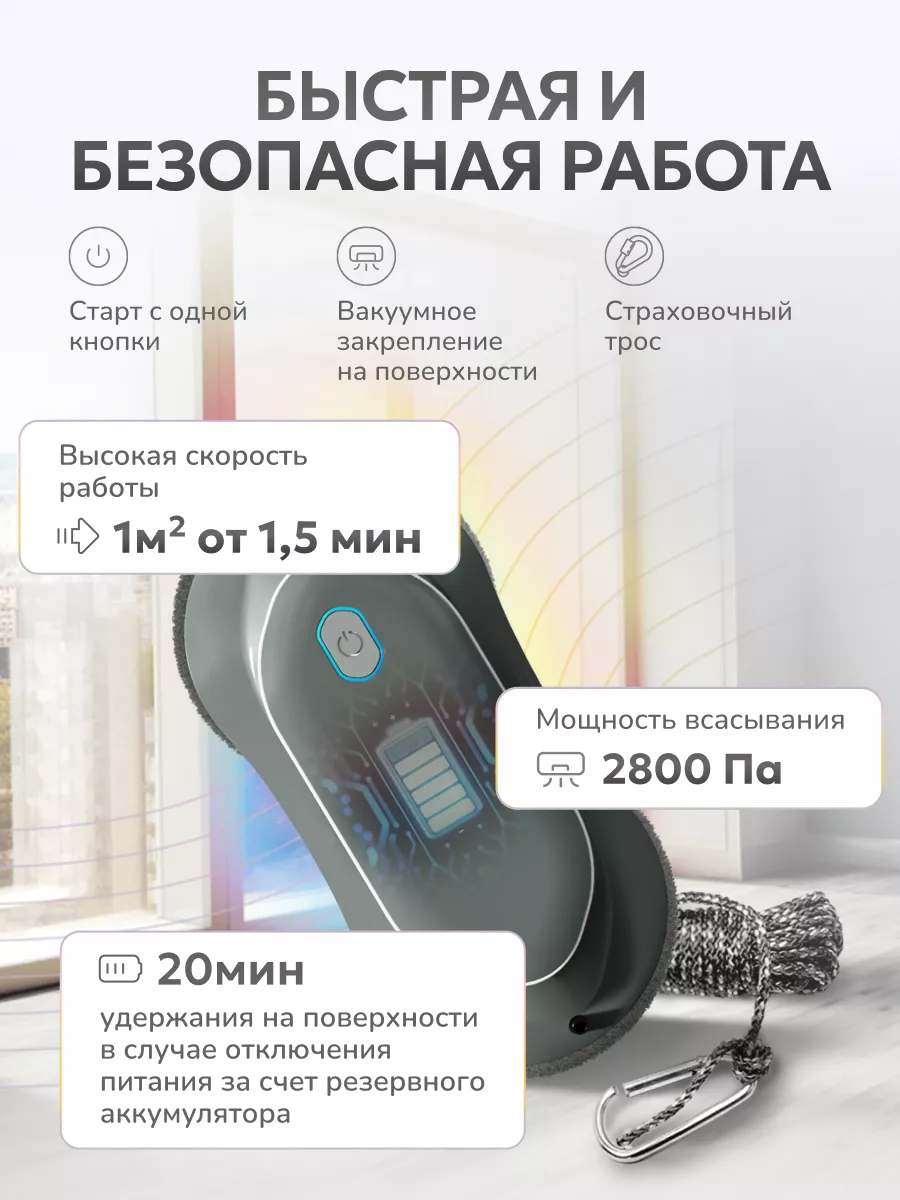 Робот мойщик окон GLOWSY 202338985 купить за 9 053 ₽ в интернет-магазине  Wildberries