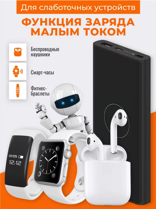 Xiaomi Внешний аккумулятор Повербанк с беспроводной зарядкой, черный, фото 4