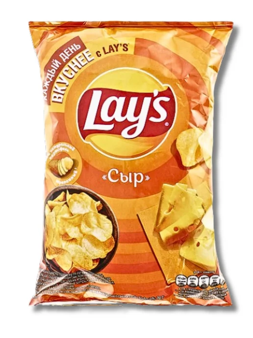 Lay's Lays Чипсы картофельные сыр набор 3 шт 140 гр, 6 шт, 70 г, фото 3