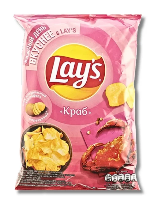Lay's Lays Чипсы картофельные краб набор 6 шт 70 гр, 6 шт, 70 г, фото 3