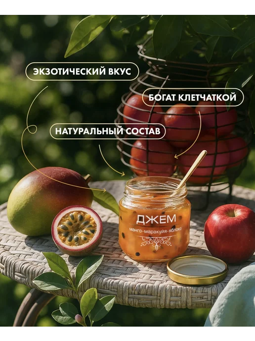 Городейский сахарный комбинат Джем ассорти вкусов 800 г, 800 г, фото 2