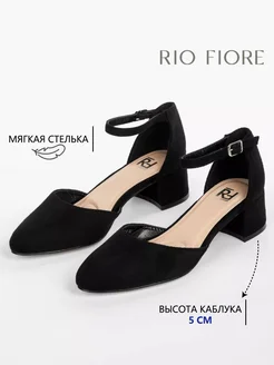 Туфли на низком каблуке с ремешком Rio Fiore 202485146 купить за 2 364 ₽ в интернет-магазине Wildberries