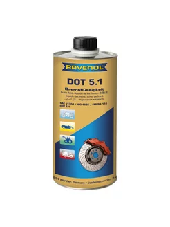 Тормозная жидкость DOT 5.1 1л RAVENOL 202552143 купить за 4 611 ₽ в интернет-магазине Wildberries