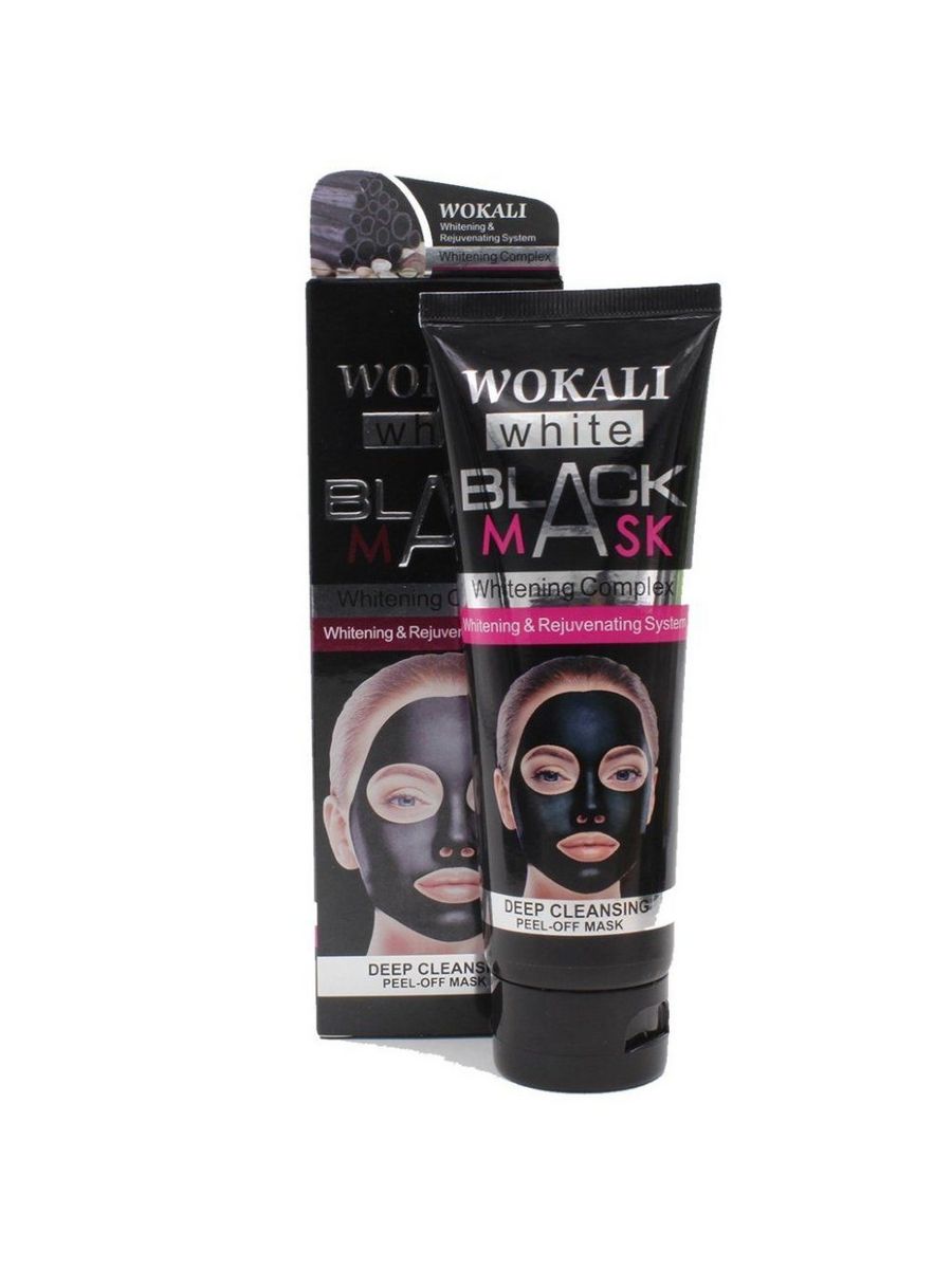 Черная маска применения. Wokali Black Mask черная маска для лица 300. Wokali Black Mask отшелушивающая чёрная маска для лица 130 мл. Отшелушивающая черная маска-пленка Wokali Black Mask. Черная маска для лица Wokali "Peel off facial Mask" 300 g.