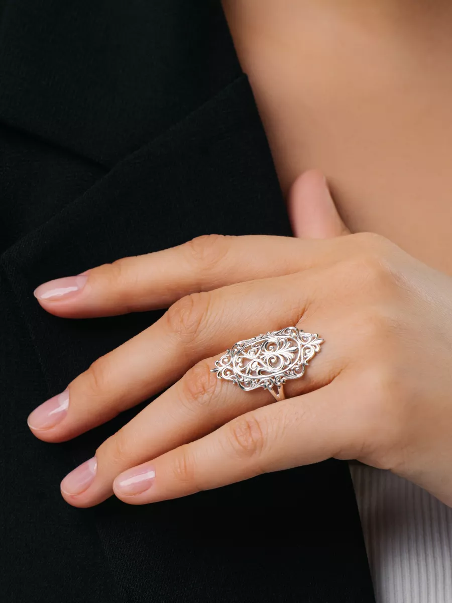 Кольцо из серебра 925 Якутское украшение