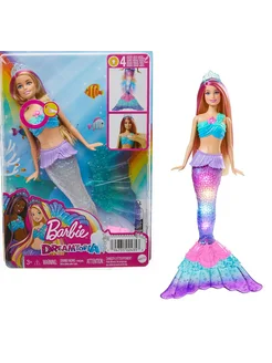 Барби Русалка с светящимся хвостом Barbie 202762684 купить за 3 576 ₽ в интернет-магазине Wildberries