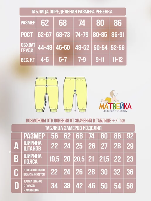 Матвейка Штанишки ползунки для новорожденных набор 3 шт, 3 шт, фото 8