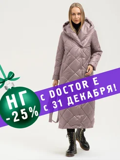 Пальто длинное стеганое с капюшоном и поясом DOCTOR E 202859865 купить за 10 823 ₽ в интернет-магазине Wildberries