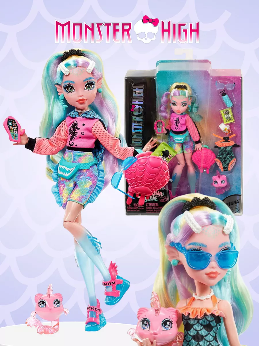 Кукла Монстер Хай Lagoona Blu HHK55 Monster High 202888044 купить за 4 835  ₽ в интернет-магазине Wildberries