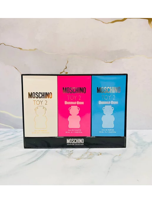 Набор духов Набор подарочный духи мишка moschino toy москино 3х30