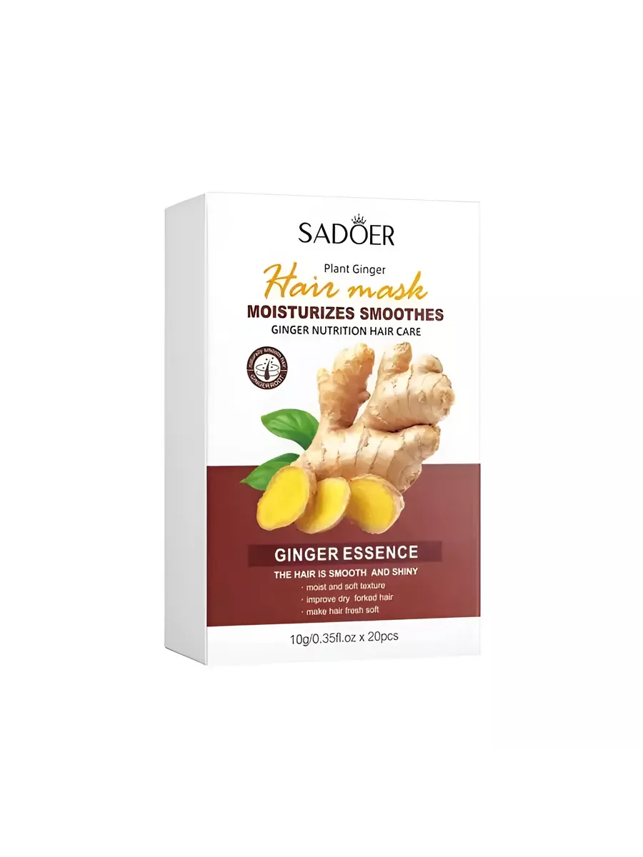 Маска для волос увлажняющая Sadoer Ginger Essence Hair Mask SM Cosmetics  202944883 купить за 201 ₽ в интернет-магазине Wildberries