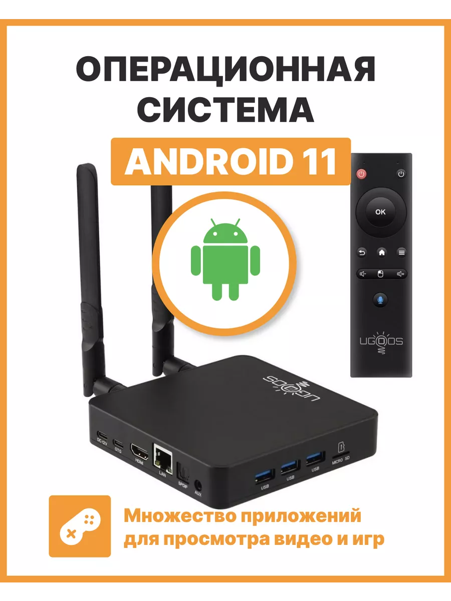 Смарт ТВ приставка Ugoos AM8 PRO 8/64Gb (WiFi-6E) Ugoos 202993612 купить за  17 497 ₽ в интернет-магазине Wildberries