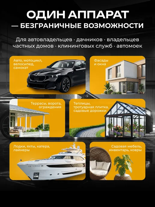 DEKO Мойка высокого давления 145 бар 1700 вт, шланг 5 м, 1700 Вт, 5 м, фото 3