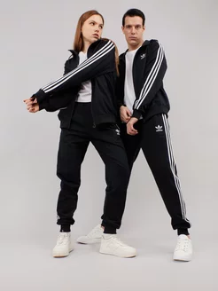 Костюм спортивный брючный с худи на молнии adidas 203197180 купить за 4 741 ₽ в интернет-магазине Wildberries