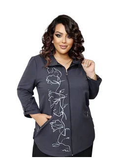 Туника удлиненная большие размеры Plus size №1 203201159 купить за 2 268 ₽ в интернет-магазине Wildberries