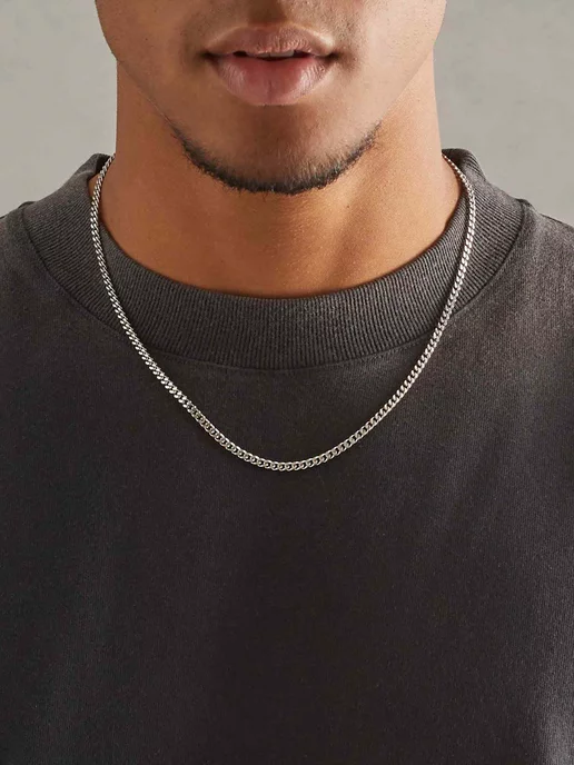 Premium Jewelry iRi GIFTS Цепочка тонкая на шею, серый, фото 4