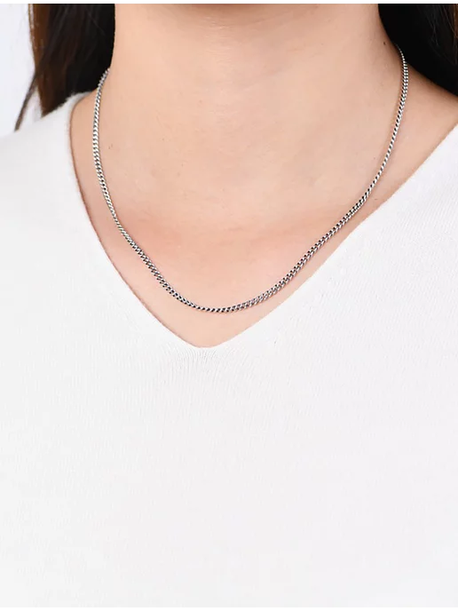 Premium Jewelry iRi GIFTS Цепочка тонкая на шею, серый, фото 5