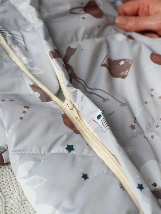 Eco Line Fabric Конверт на выписку осень, серый, фото 7