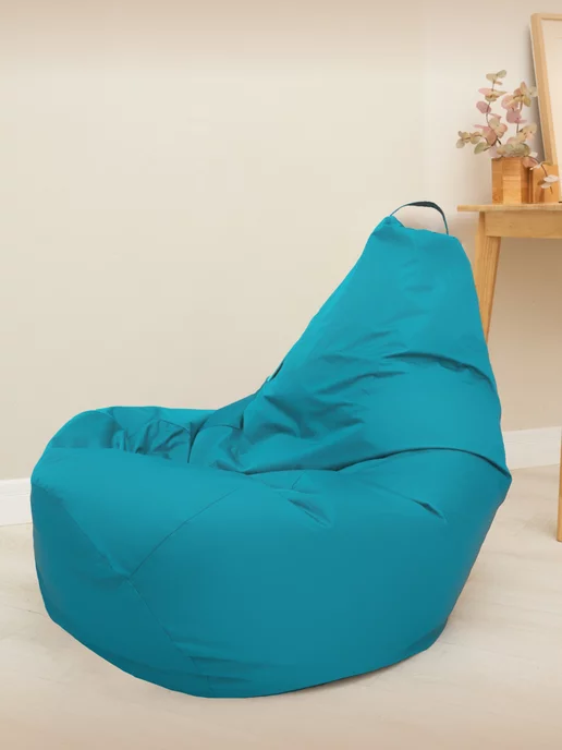 DiVan Кресло мешок Груша 2XL бирюзовый Дюспо, голубой, фото 2