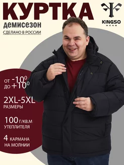 Куртка демисезонная больших размеров KINGSO MENS 203230194 купить за 3 981 ₽ в интернет-магазине Wildberries