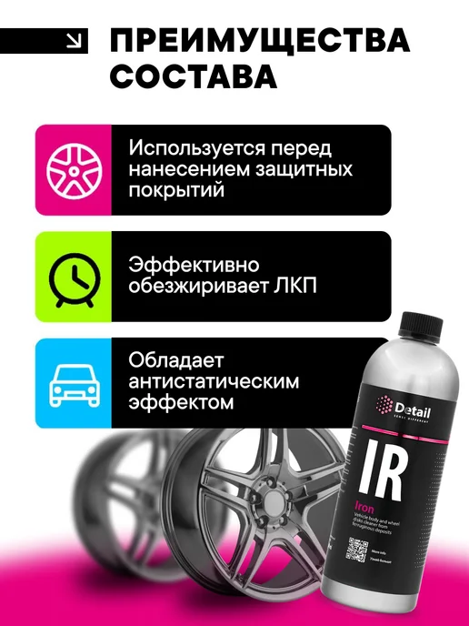 DETAIL Iron IR, Очиститель дисков и кузова автомобиля, 1л, 1 л, фото 2