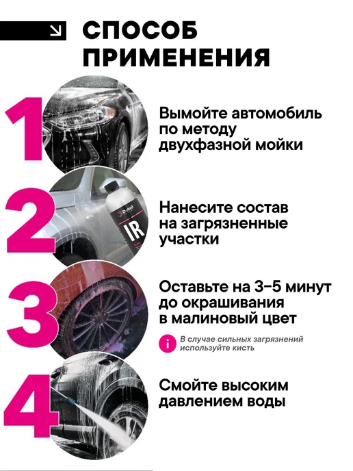 DETAIL Iron IR, Очиститель дисков и кузова автомобиля, 1л, 1 л, фото 3