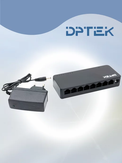 DPTEK Коммутатор гигабитный 8 портовый 10 100 1000, вариант, фото 3