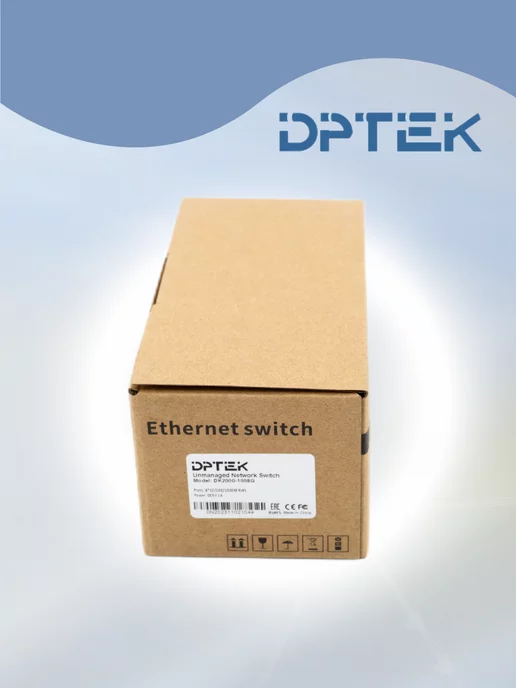 DPTEK Коммутатор гигабитный 8 портовый 10 100 1000, вариант, фото 5