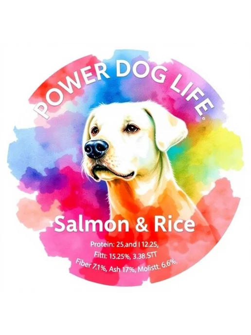 Сухой корм PowerDogLife Кг. для собак, крупные, лосось, 1,5 кг, фото 3