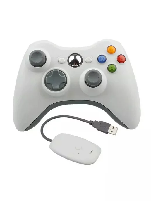 Isa Геймпад для xbox 360 беспроводной, для пк, консолей, белый, фото 3